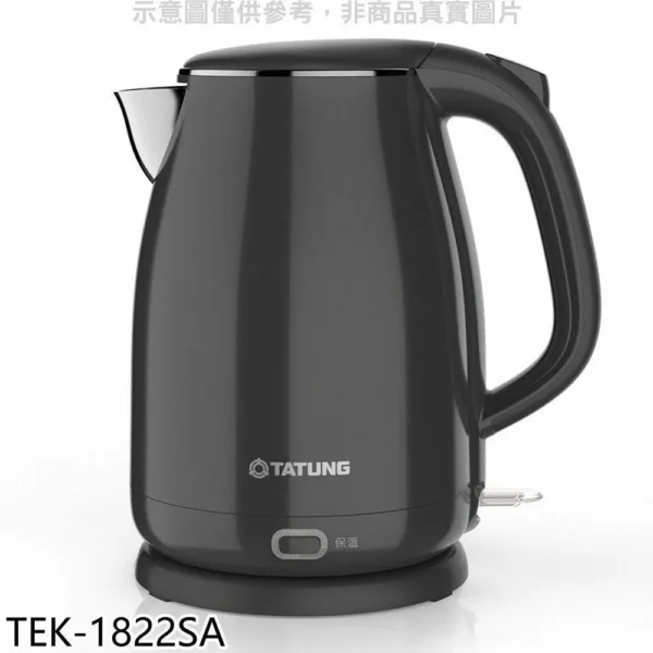 TATUNG 大同1.8公升雙層防燙保溫電茶壺熱水瓶(TEK-1822SA)