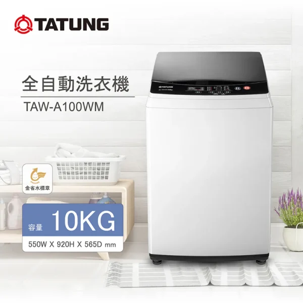 TATUNG 大同10KG窄身洗衣機(TAW-A100WM)