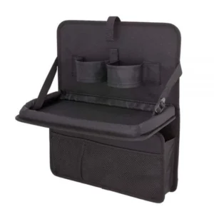 日本 NAPOLEX 汽車用品 多功能車內後座椅背 便利餐盤架+收納置物袋組合